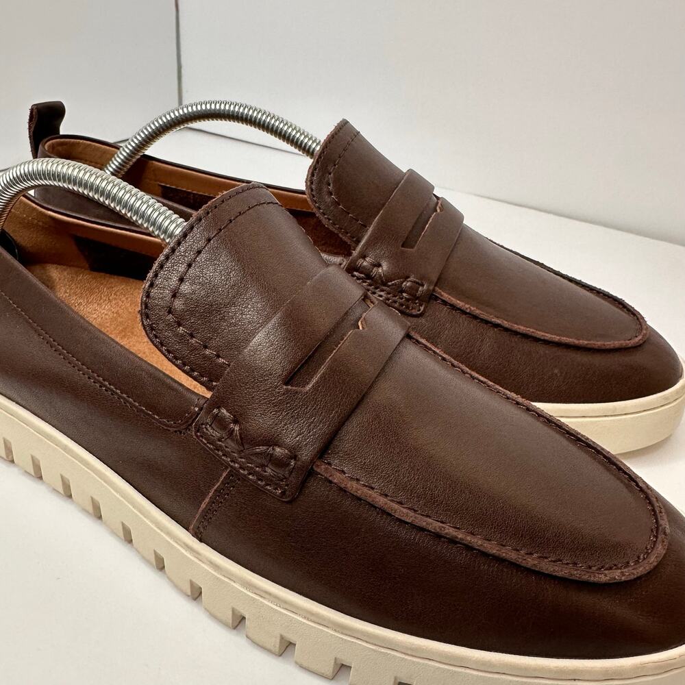 Vionic Womens size 11 Uptown Loafers Dark Brown Leather Arch Support Packable - Picture 7 of 10